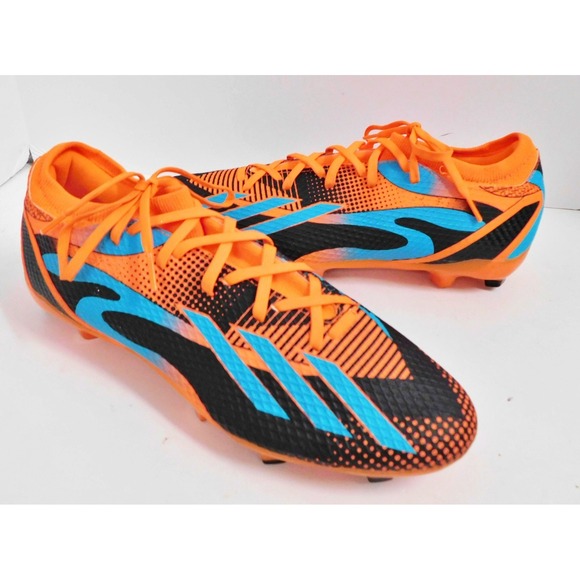 Adidas X SPEEDPORTAL MESSI.3 FG Men's 11 Soccer Cleats Black Orange Teal GZ5146 - Picture 1 of 6